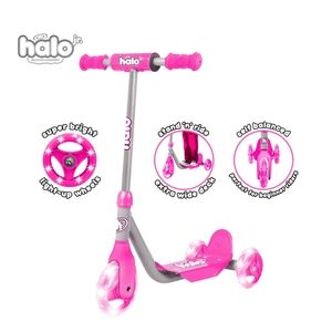 HALO Rise Above jr. 3 Wheel Scooter - Pink - Designed for All Users (Unisex)